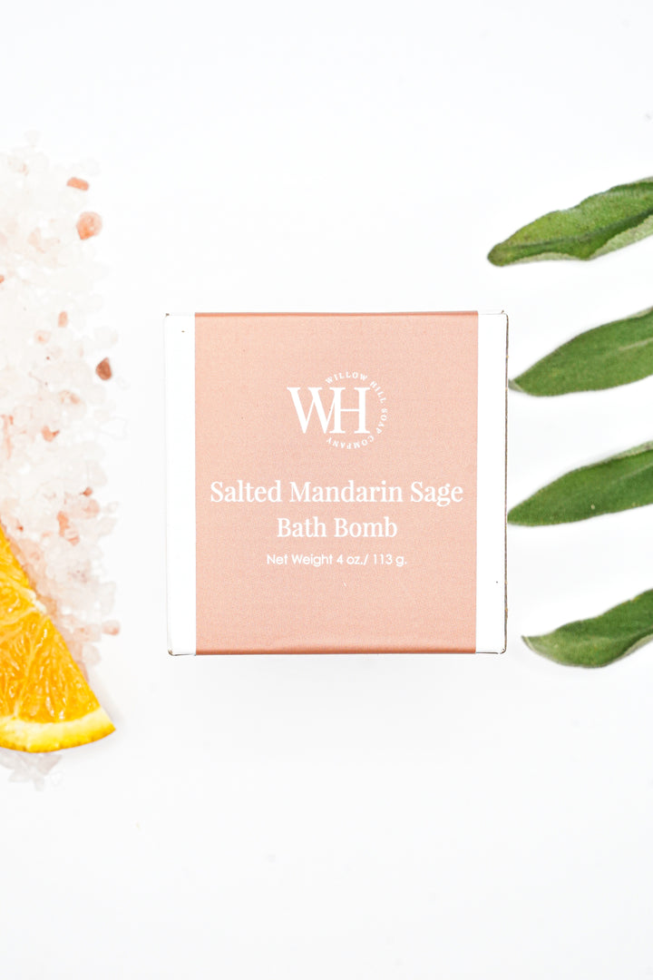 Salted Mandarin Sage Bath Bomb