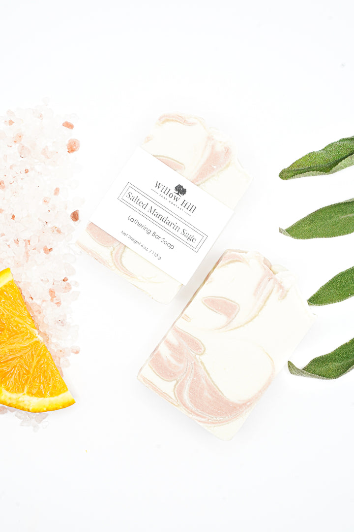 Salted Mandarin Sage Bar Soap
