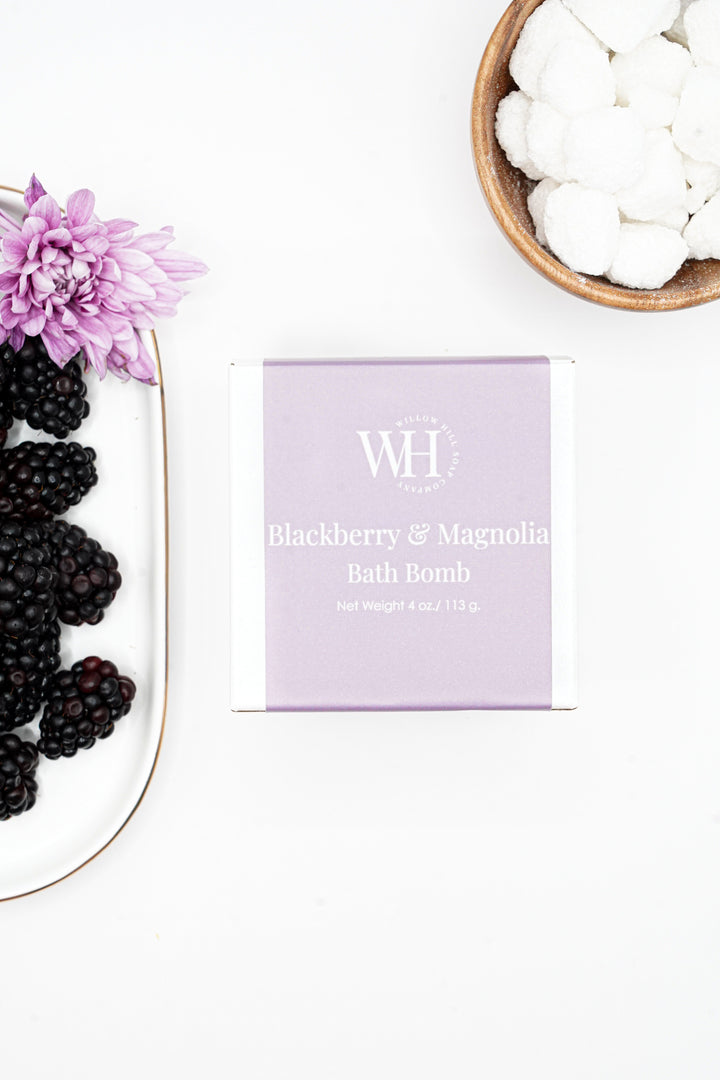 Blackberry &amp; Magnolia Bath Bomb