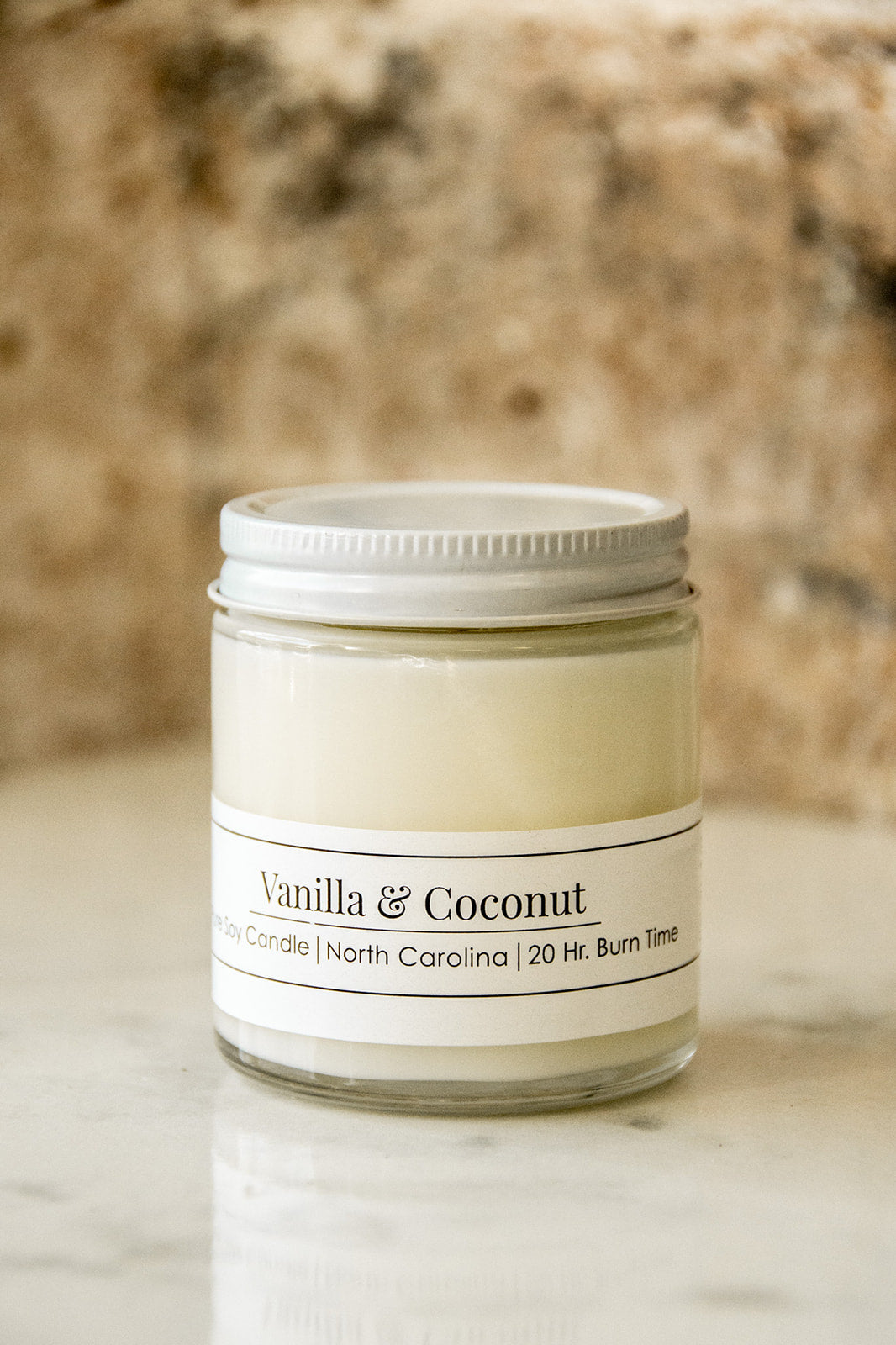 Vanilla &amp; Coconut 4 oz Soy Candle