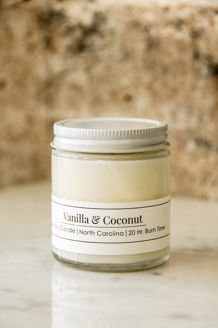 Vanilla &amp; Coconut 4 oz Soy Candle