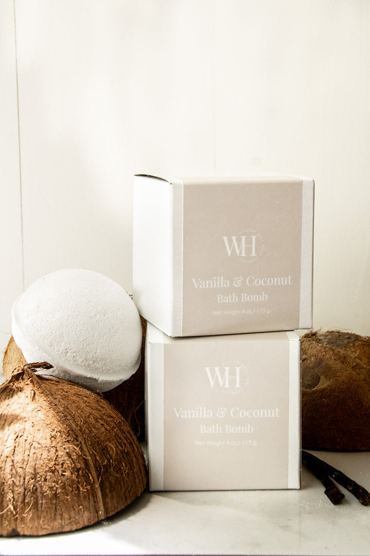 Vanilla &amp; Coconut Bath Bomb