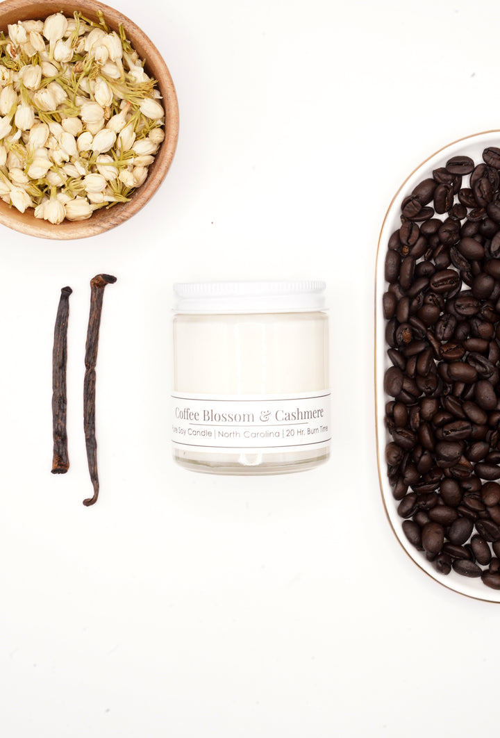 Coffee Blossom &amp; Cashmere 4 oz Soy Candle