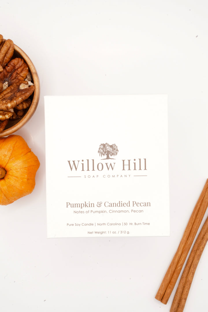 Pumpkin &amp; Candied Pecan Soy Candle