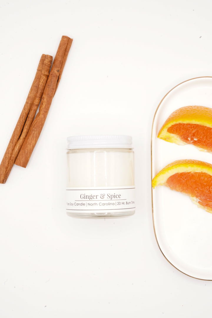 Ginger &amp; Spice 4 oz Soy Candle