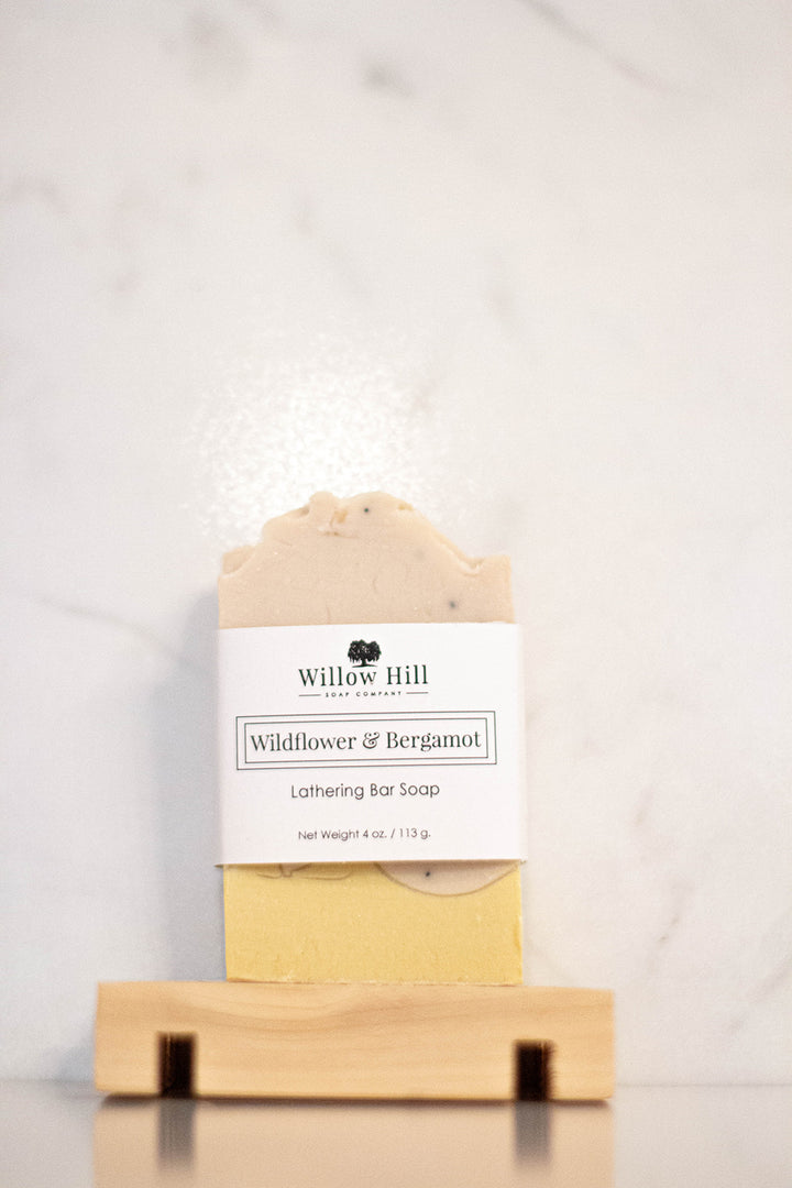 Willow Hill Soap Company Wildflower and Bergamot lathering bar soap