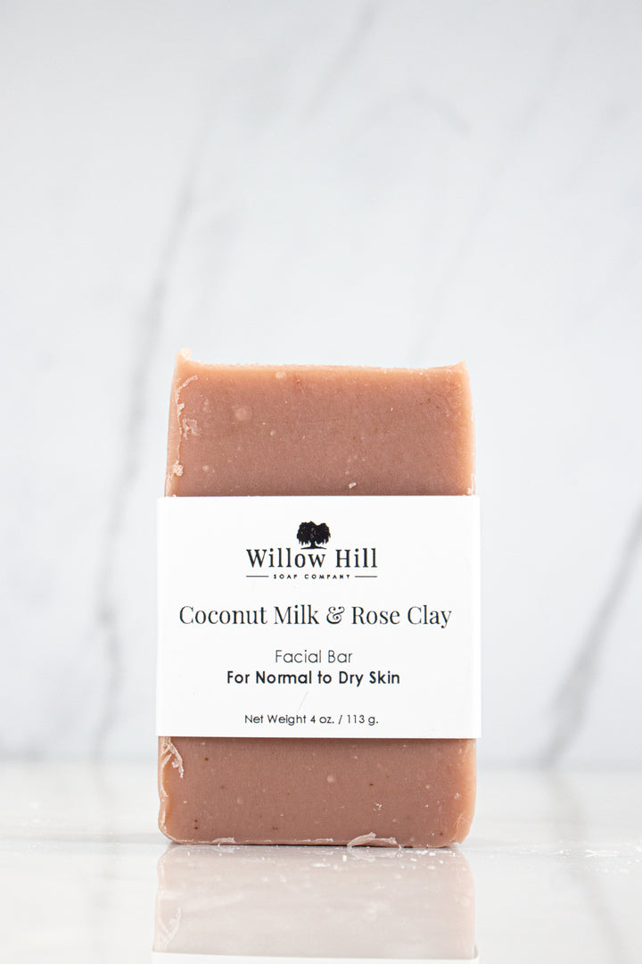 Coconut Milk and Rose Clay Facial Bar