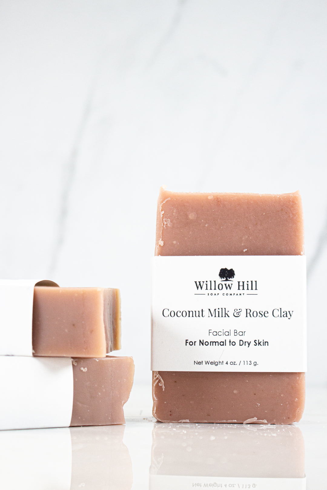 Coconut Milk and Rose Clay Facial Bar