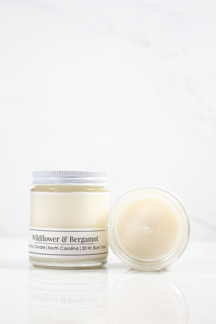Wildflower &amp; Bergamot 4 oz Soy Candle