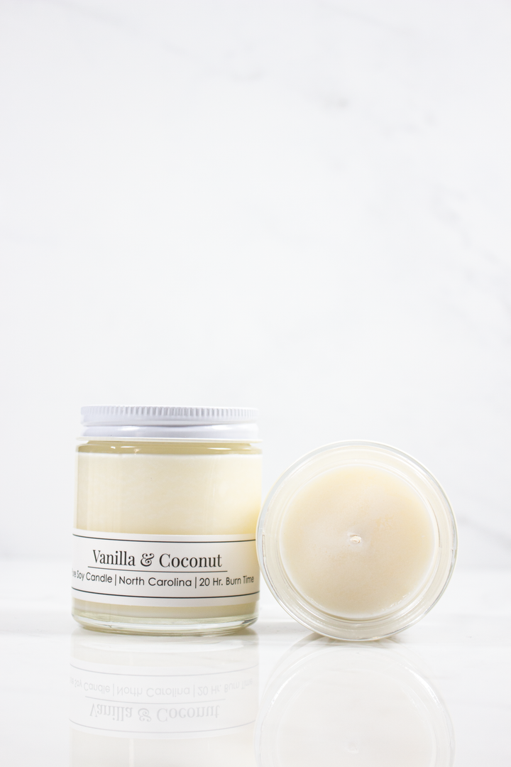 Vanilla &amp; Coconut 4 oz Soy Candle