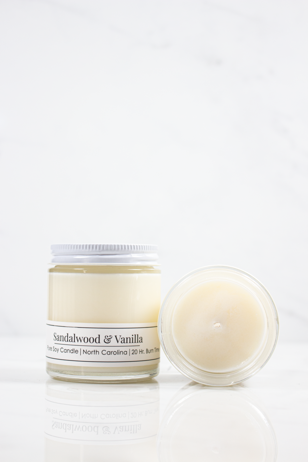 Sandalwood &amp; Vanilla 4 oz Soy Candle