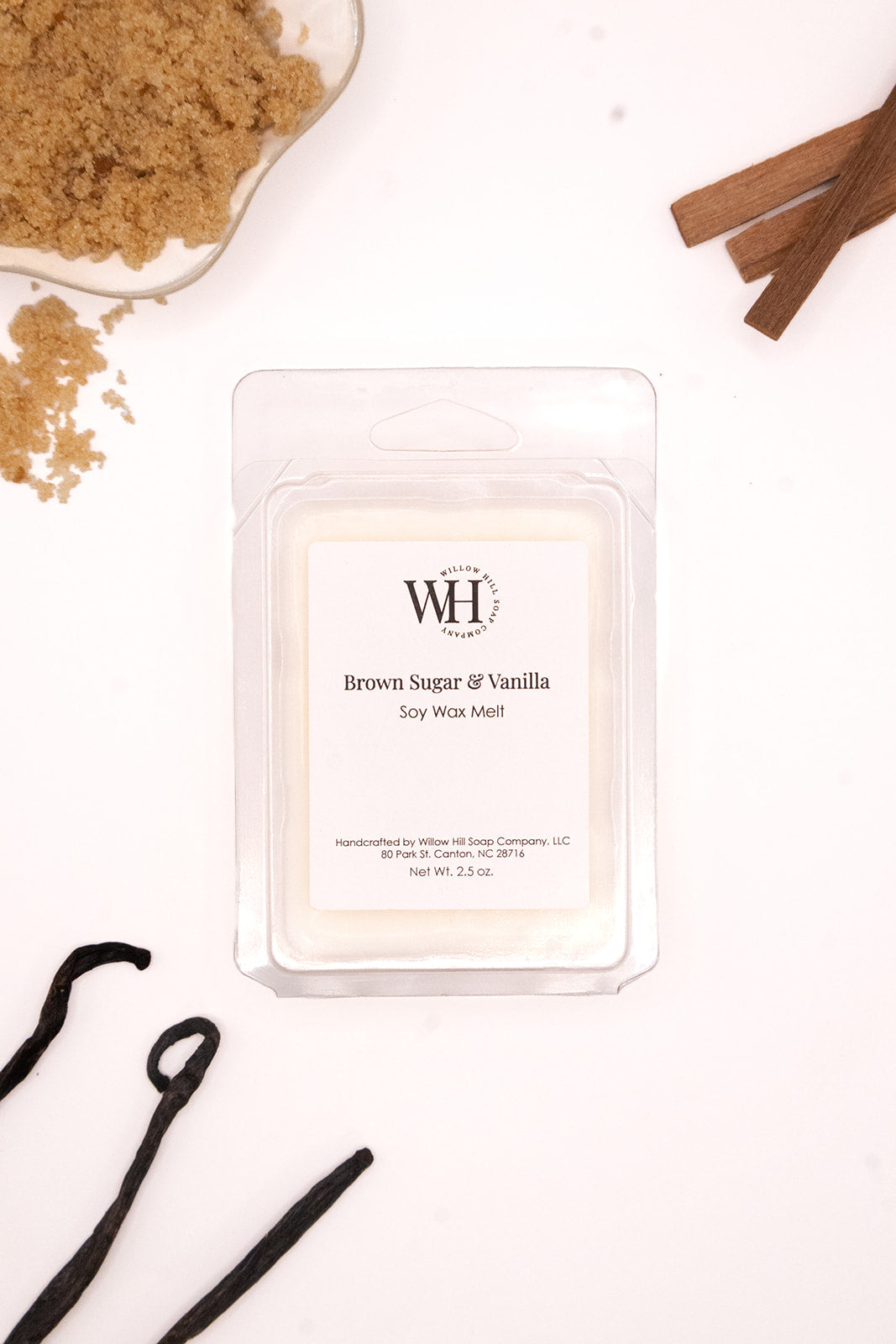 'Brown Sugar & Vanilla' scented wax tarts 