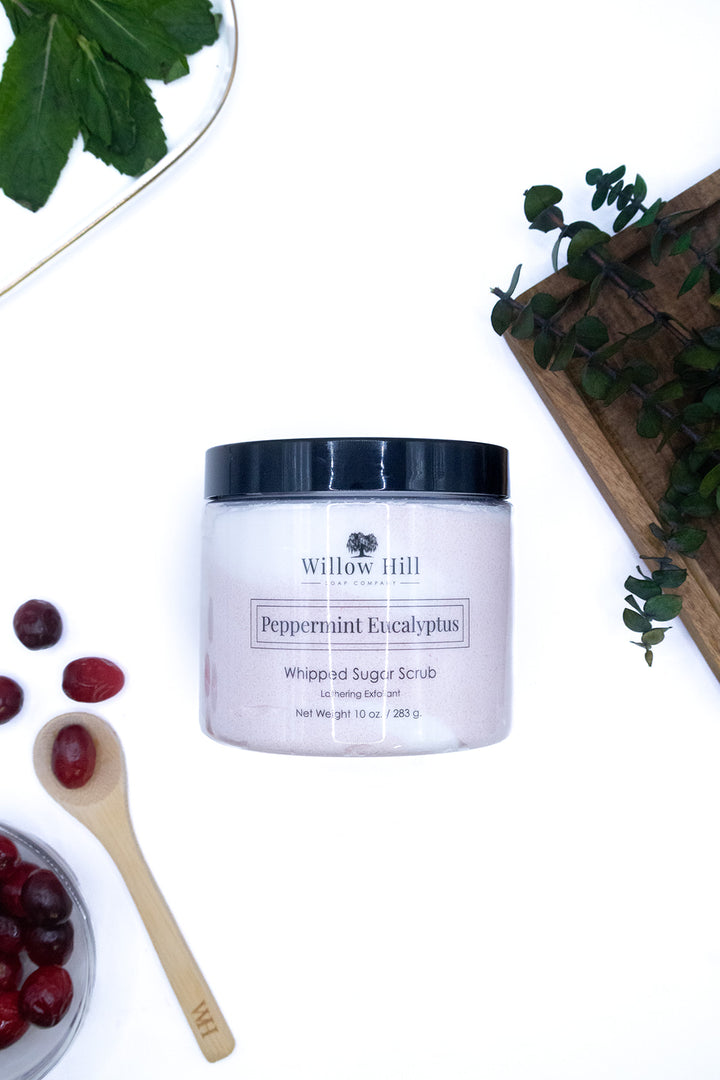 Peppermint Eucalyptus 10 oz Whipped Sugar Scrub
