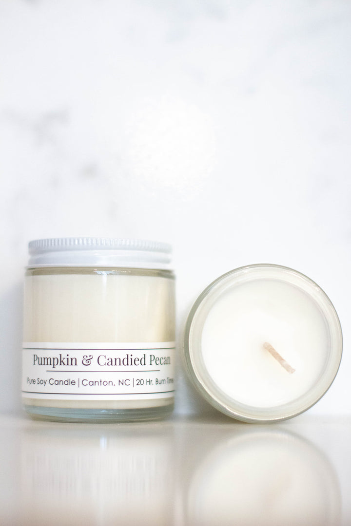 Pumpkin &amp; Candied Pecan 4 oz Soy Candle