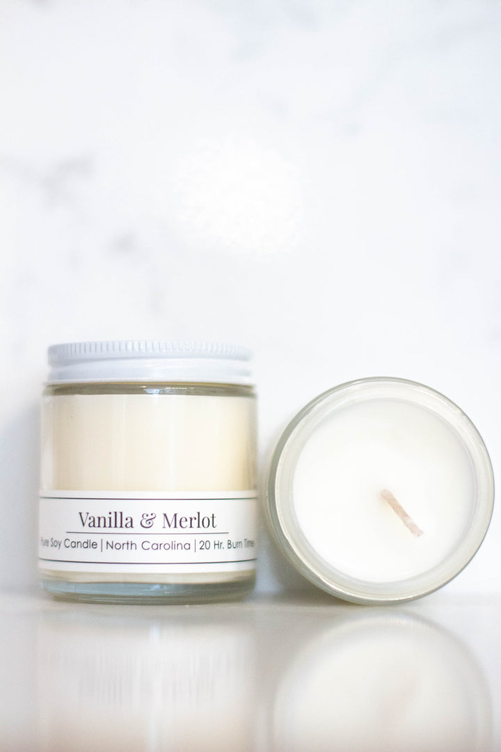 Vanilla &amp; Merlot 4 oz Soy Candle