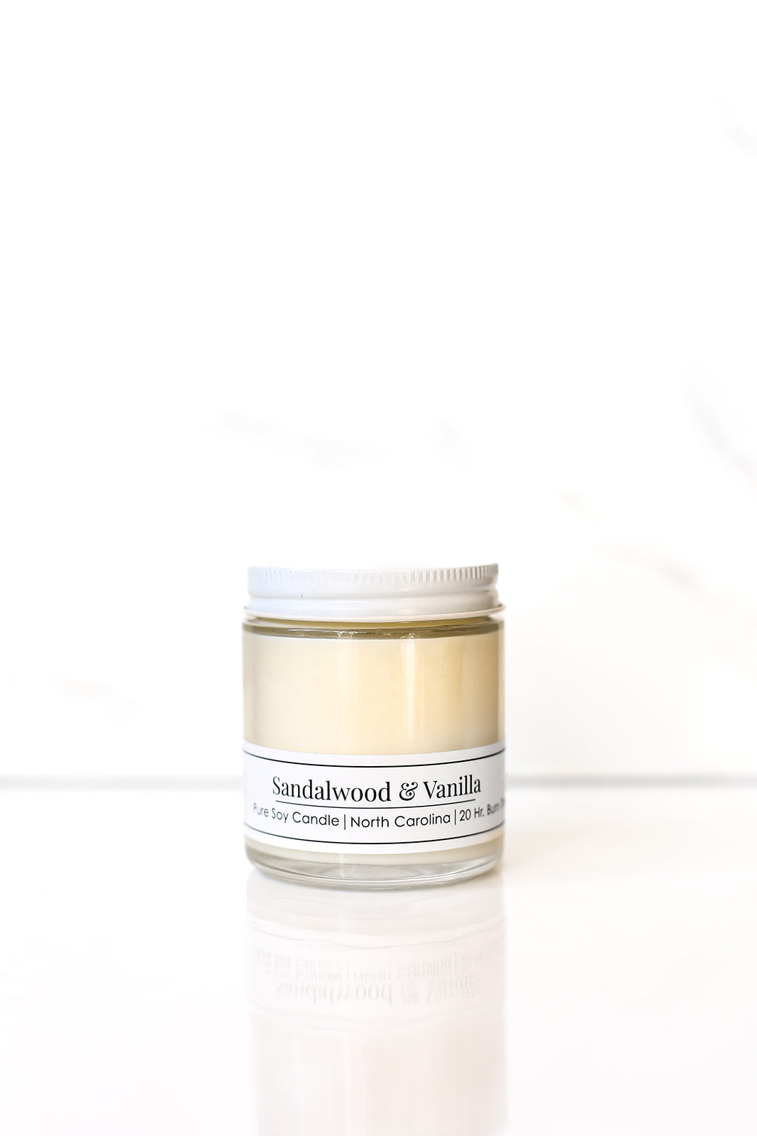 Sandalwood &amp; Vanilla 4 oz Soy Candle