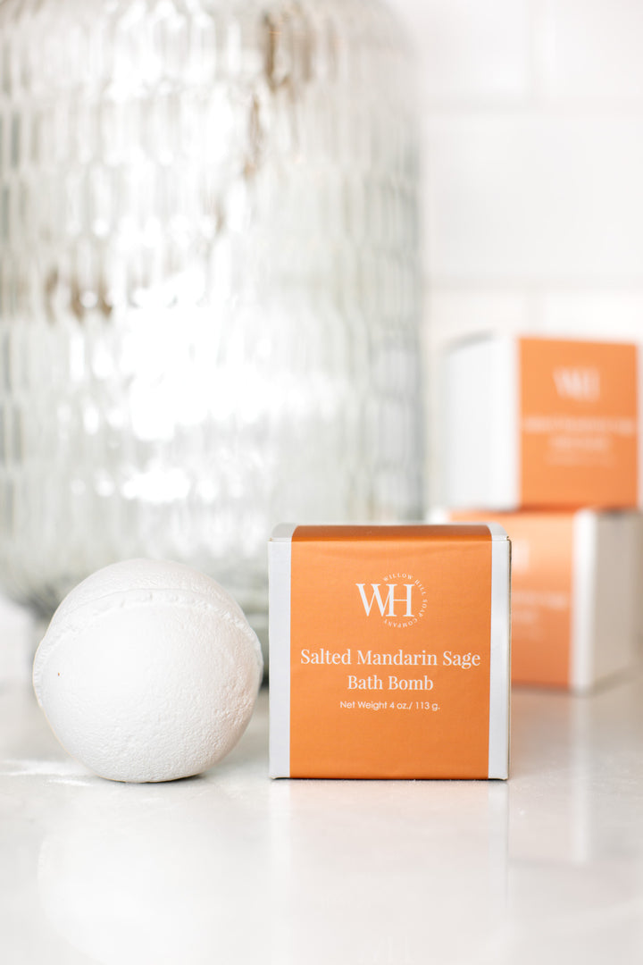 Salted Mandarin Sage Bath Bomb