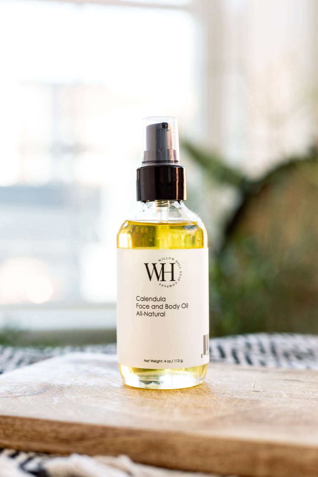 Willow Hill Soap Company Calendula Face and Body Oil in a spray bottle 