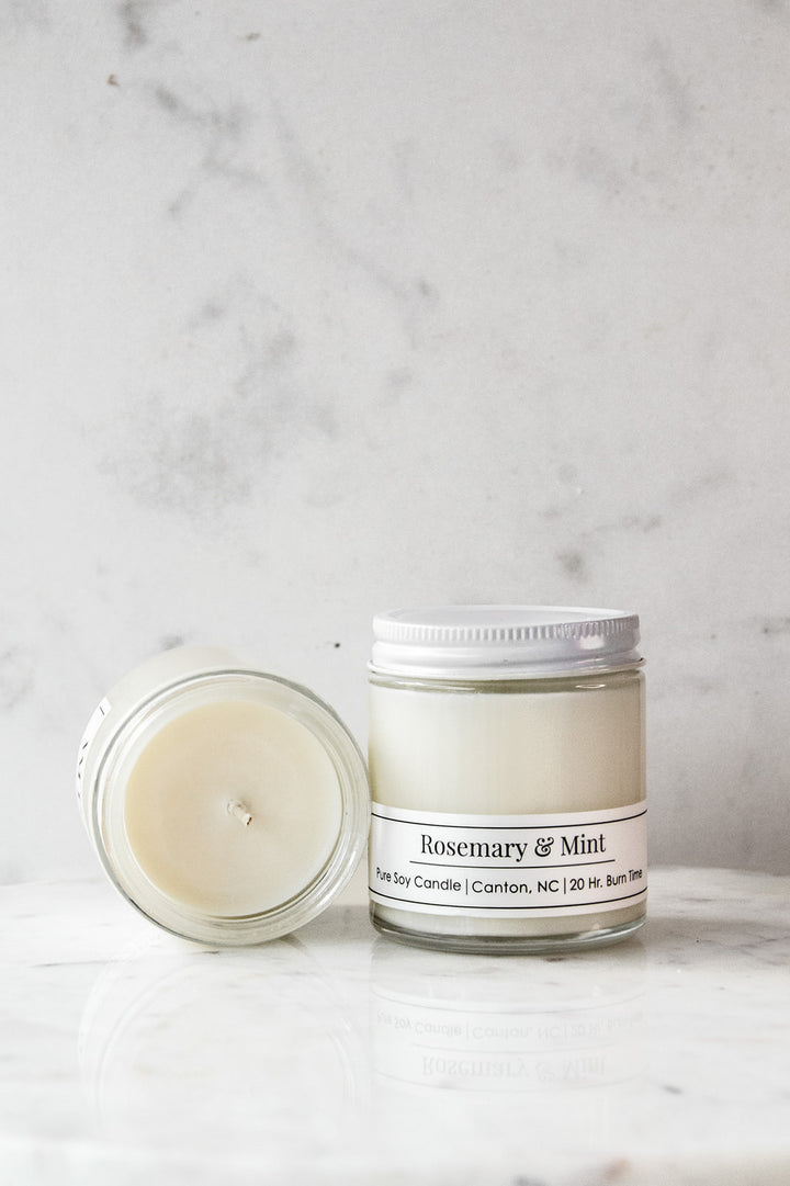 Rosemary &amp; Mint 4 oz Soy Candle