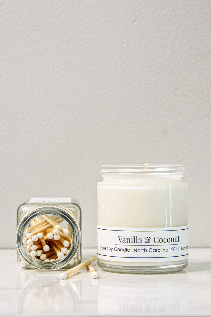 Vanilla &amp; Coconut 4 oz Soy Candle